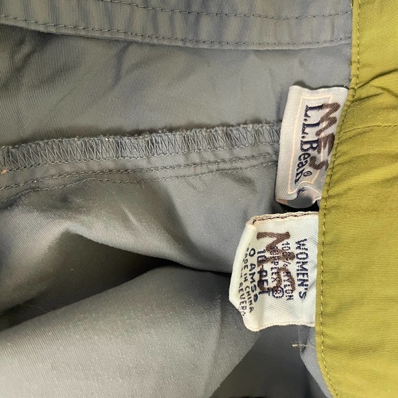 L.L. Bean Women's Capri Crop Pant 10 10P Hiking Camping Convertible Travel Blue - Picture 4 of 5